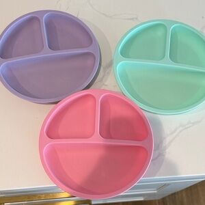 3 Silicone Suction Plates